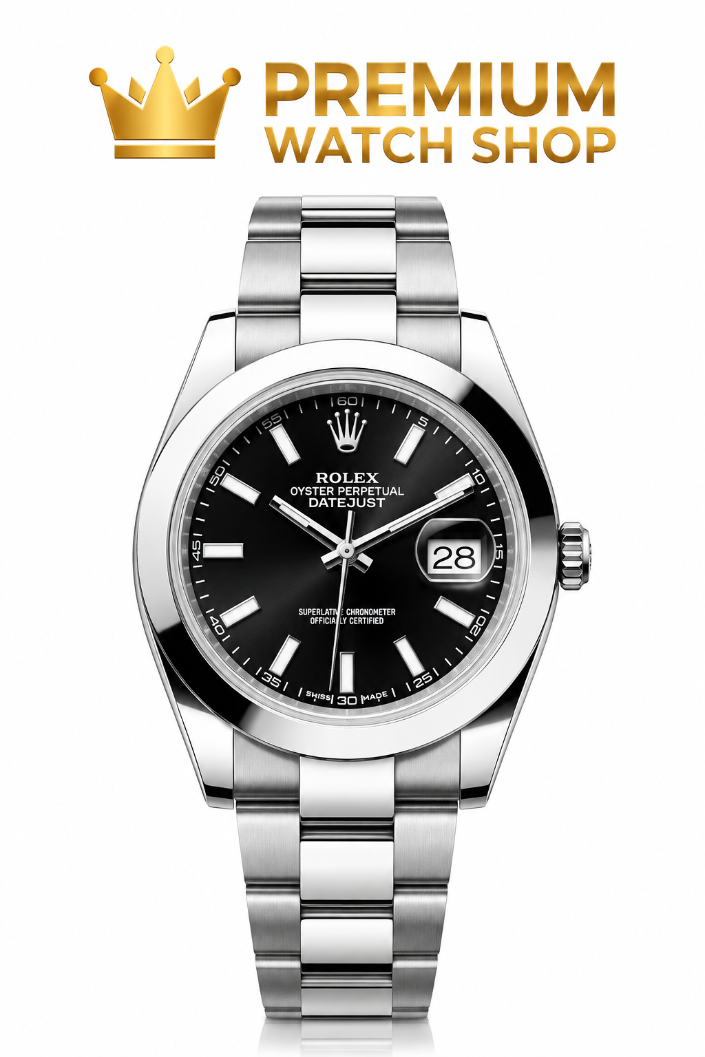 Buy Rolex Datejust Steel White Black Dial Watch Online