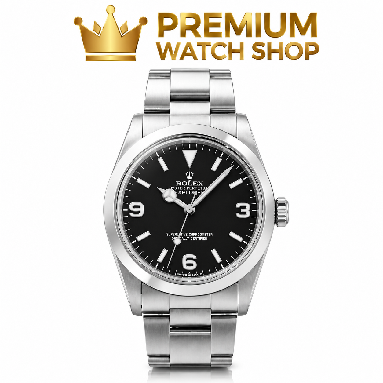 Buy Rolex Explorer 1016 Black Dial Stainless Steel Watch Online
