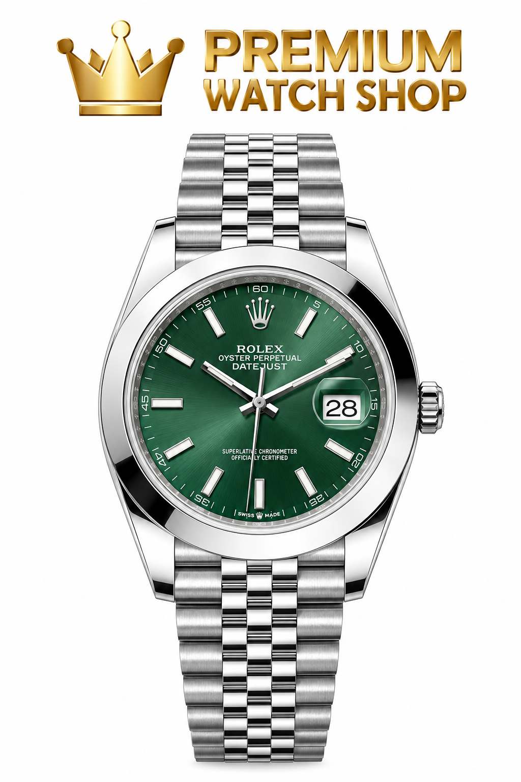 Buy Rolex Datejust-41 Green Dial Watch Online