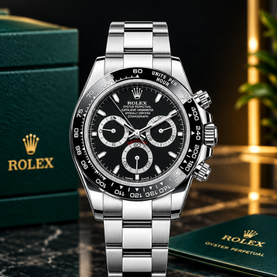 Buy Rolex Daytona Black Dial Watch Online