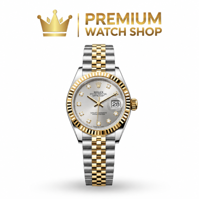 Buy Rolex Lady-Datejust Silver Diamond Dial Yellow Online