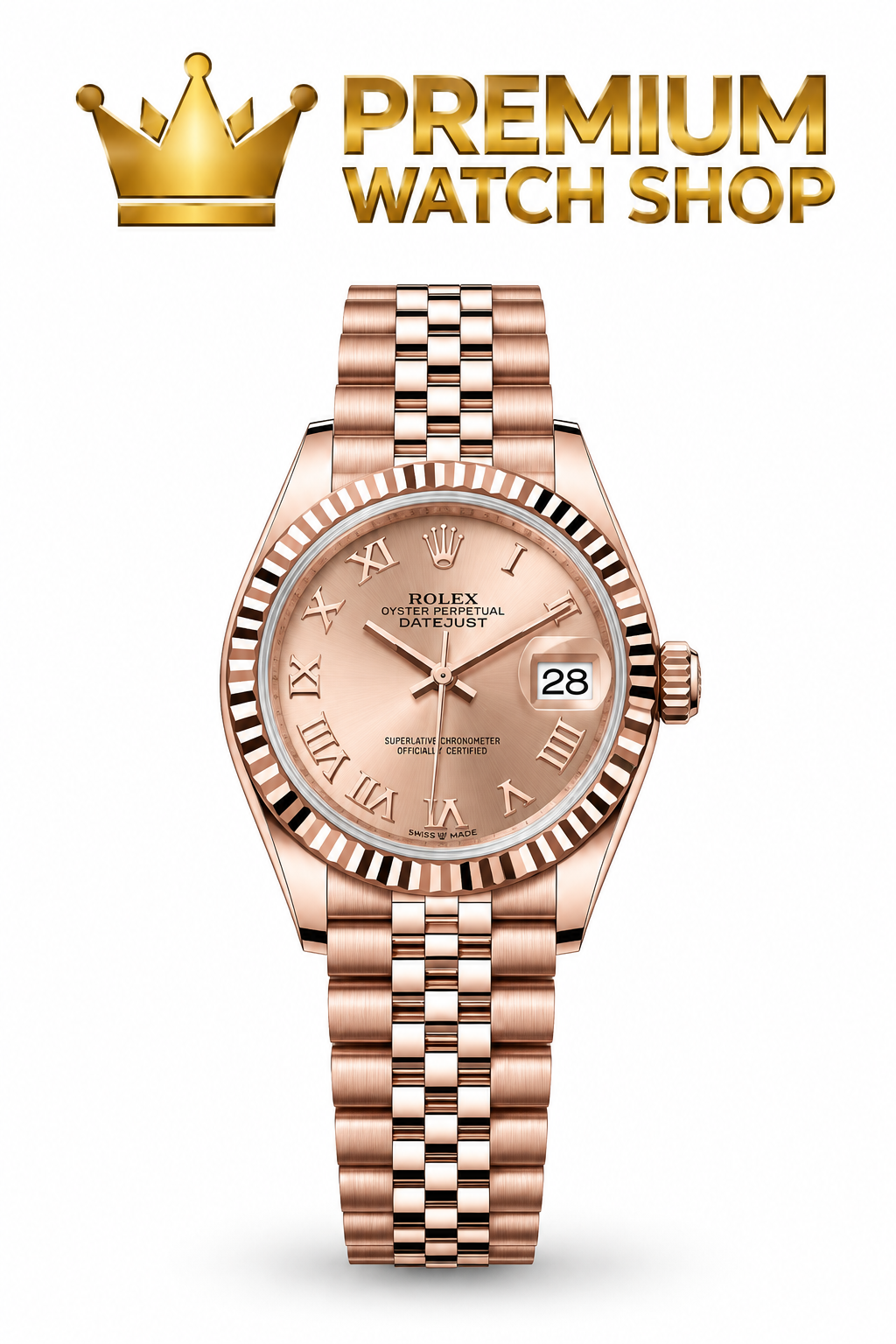Buy Rolex Lady-Datejust 279175-0028 Rosé Roman Dial Online