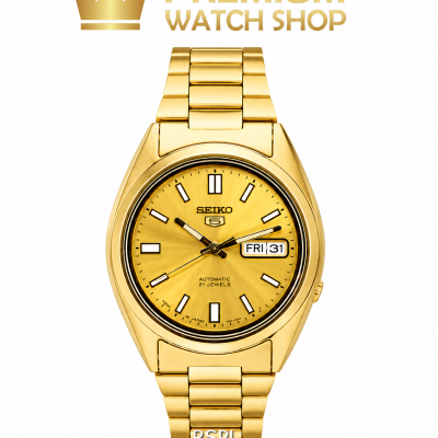 Buy Seiko-5 SNXS80 Gold Automatic Watch Online