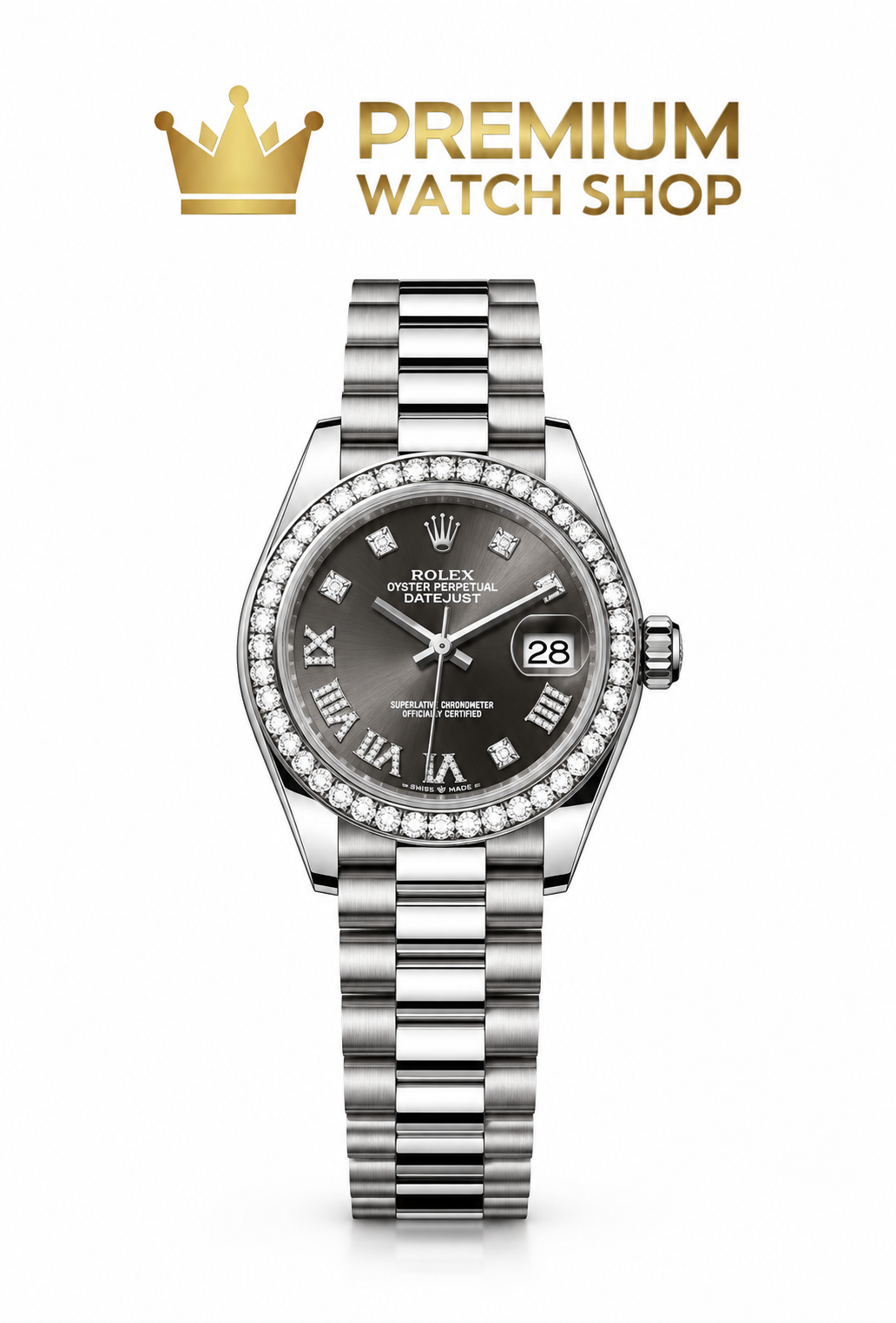 Buy Rolex Lady-Datejust 279139RBR-0010 Dark Grey Dial Online
