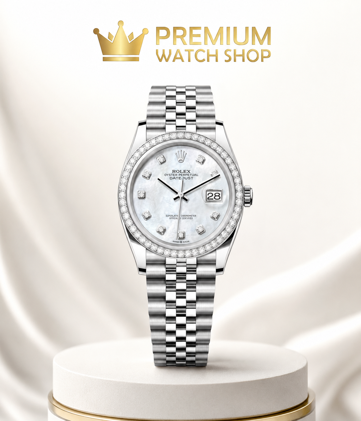 Buy Rolex Datejust 36 Watch White Gold Online