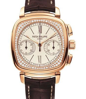 Patek Philippe 18K Ladies First Chronograph Complicated Watch White Dial 7071R